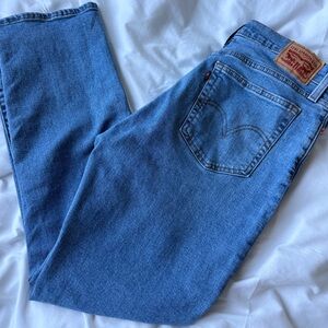 LEVIS Wedgie Straight Leg Jeans Button Front